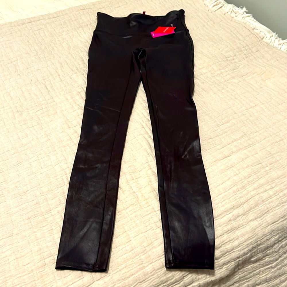 New Spanx Shape brown shiny leggings